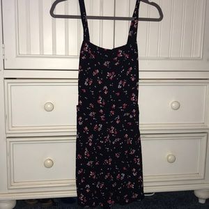 Floral tank top romper